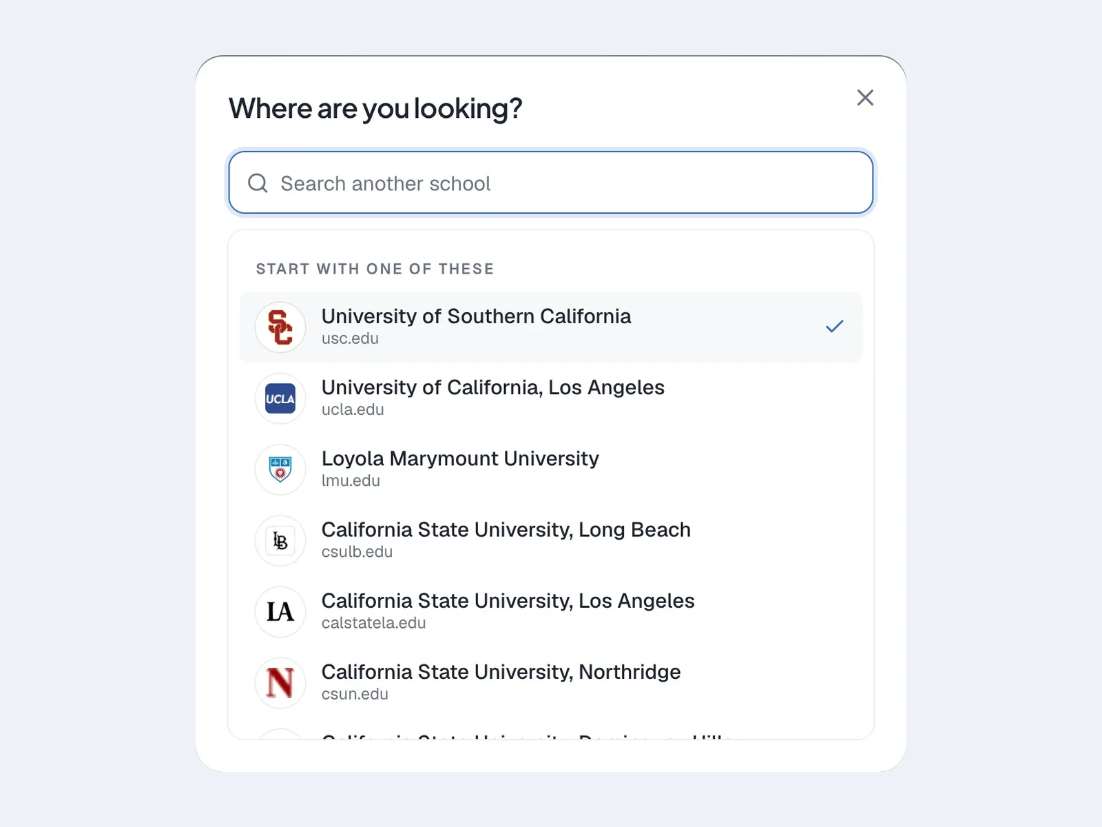 Every LA campus, with its own logo