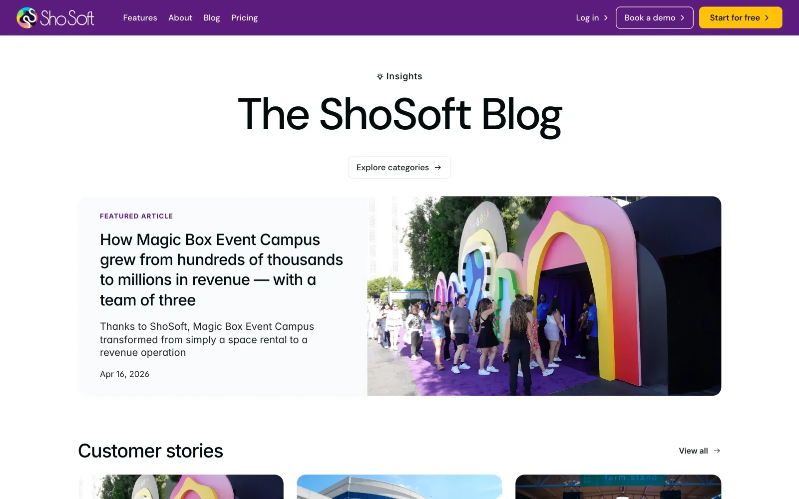 Before, Blog. Before is the Framer site