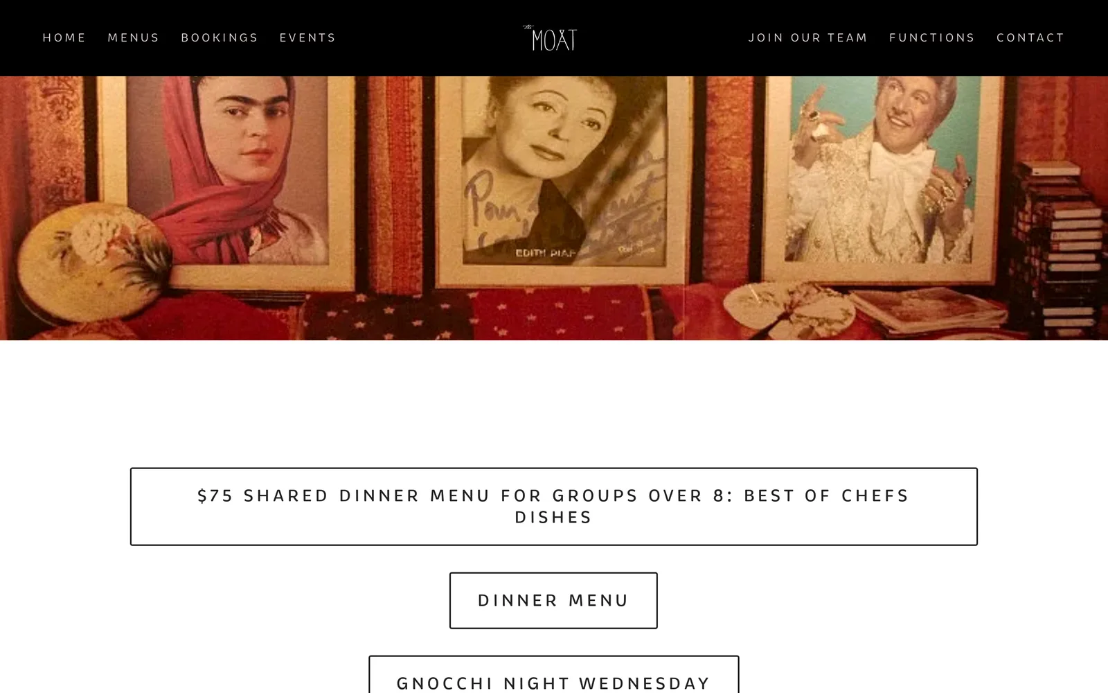 Today, Menu, today the menus open as separate files, the concept puts every dish on the page